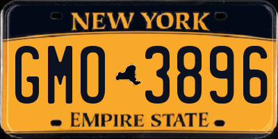 NY license plate GMO3896
