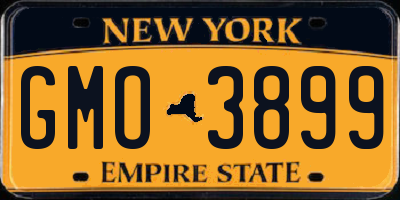 NY license plate GMO3899