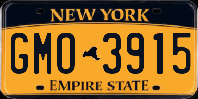 NY license plate GMO3915