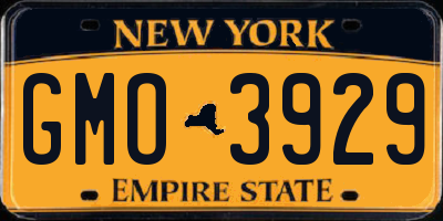 NY license plate GMO3929