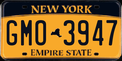 NY license plate GMO3947