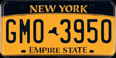 NY license plate GMO3950