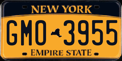 NY license plate GMO3955