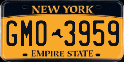 NY license plate GMO3959