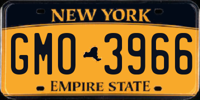 NY license plate GMO3966
