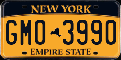 NY license plate GMO3990