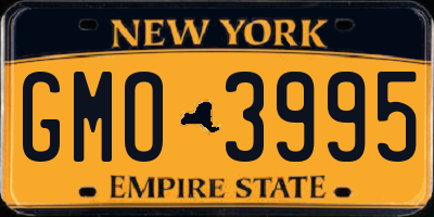 NY license plate GMO3995