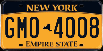 NY license plate GMO4008