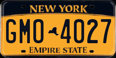 NY license plate GMO4027