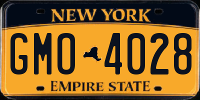 NY license plate GMO4028