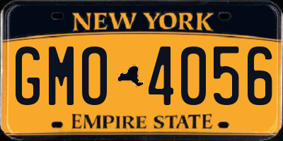 NY license plate GMO4056