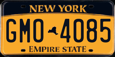 NY license plate GMO4085