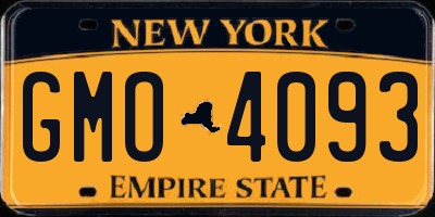 NY license plate GMO4093