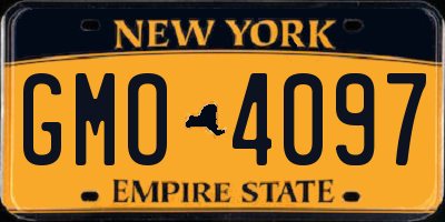 NY license plate GMO4097