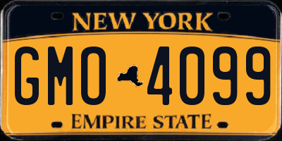 NY license plate GMO4099