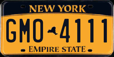 NY license plate GMO4111
