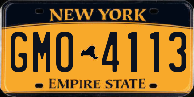 NY license plate GMO4113