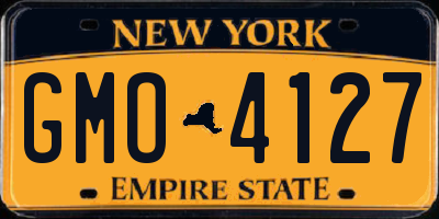 NY license plate GMO4127