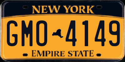 NY license plate GMO4149