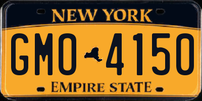 NY license plate GMO4150