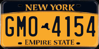 NY license plate GMO4154
