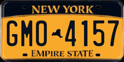 NY license plate GMO4157
