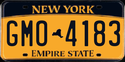 NY license plate GMO4183