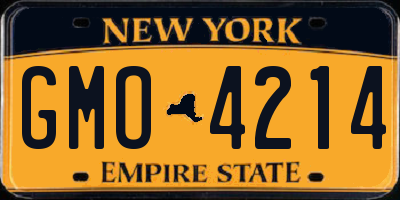 NY license plate GMO4214