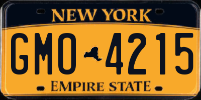 NY license plate GMO4215