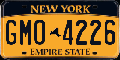 NY license plate GMO4226
