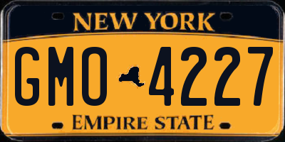 NY license plate GMO4227