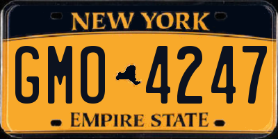 NY license plate GMO4247