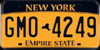 NY license plate GMO4249