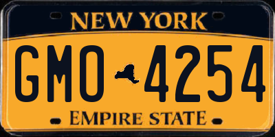 NY license plate GMO4254