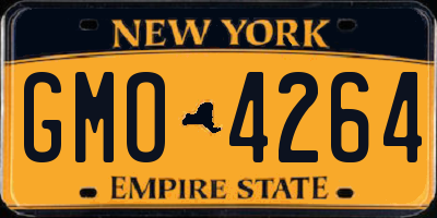 NY license plate GMO4264