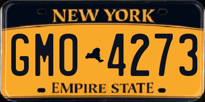 NY license plate GMO4273