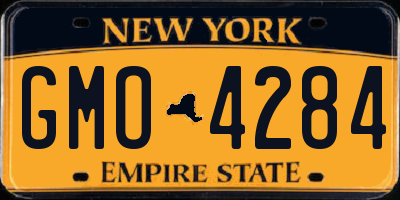 NY license plate GMO4284