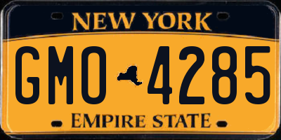 NY license plate GMO4285