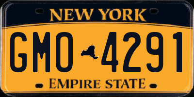 NY license plate GMO4291