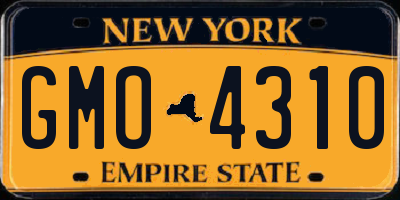 NY license plate GMO4310