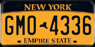 NY license plate GMO4336