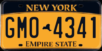 NY license plate GMO4341