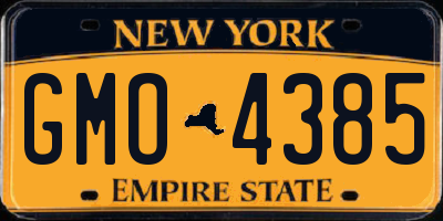 NY license plate GMO4385