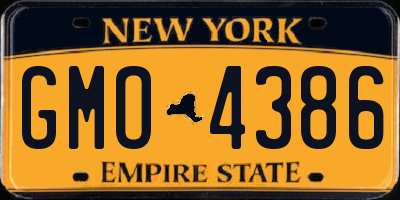 NY license plate GMO4386