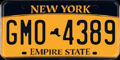 NY license plate GMO4389