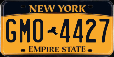 NY license plate GMO4427