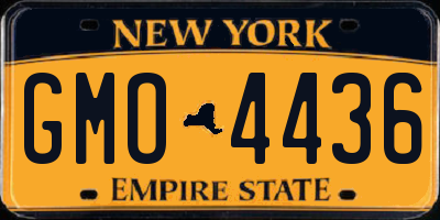 NY license plate GMO4436