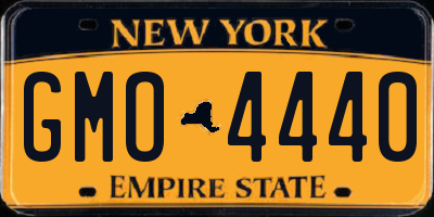 NY license plate GMO4440