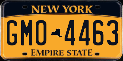 NY license plate GMO4463