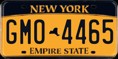 NY license plate GMO4465